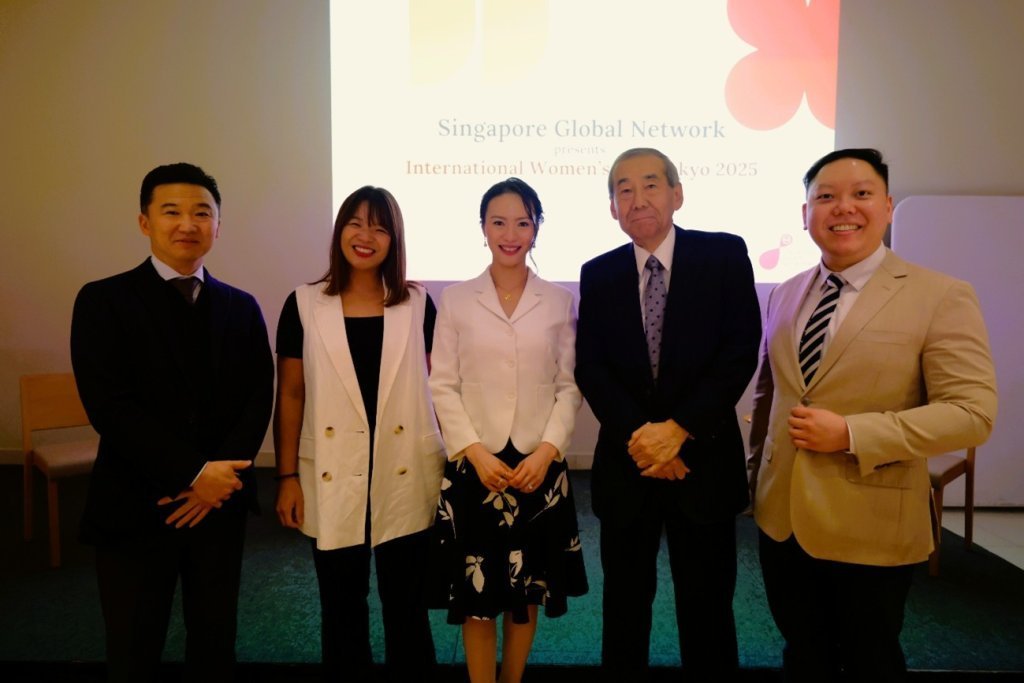 （左から）関根和之氏（東京関根産業株式会社 代表取締役）、Rimmel Choong氏（シンガポール航空 東日本・中部地域ゼネラルマネージャー）、リン・レイチェル氏（SeiRogai 共同創業者兼COO）、武田裕氏（SeiRogai シニアアドバイザー）、Ho Koi Foong氏（Singapore Global Network 北東アジア地域ディレクター）